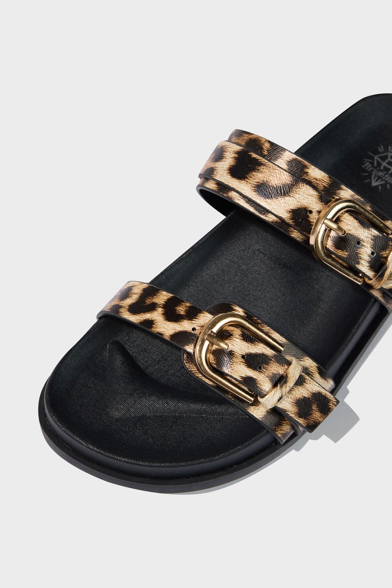 DeFacto Black Woman Woman Flat Sole Faux Leather Slippers Casual - Image 5